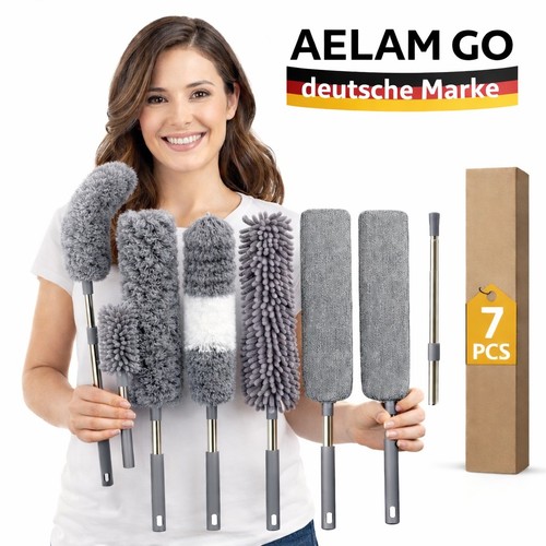 Staubwedel mit teleskopstange - staubwedel,